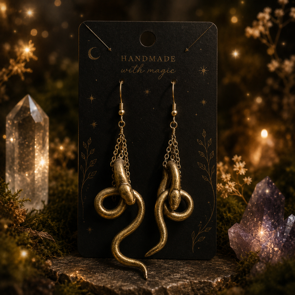 Serpent of the Ancient Grove Earrings