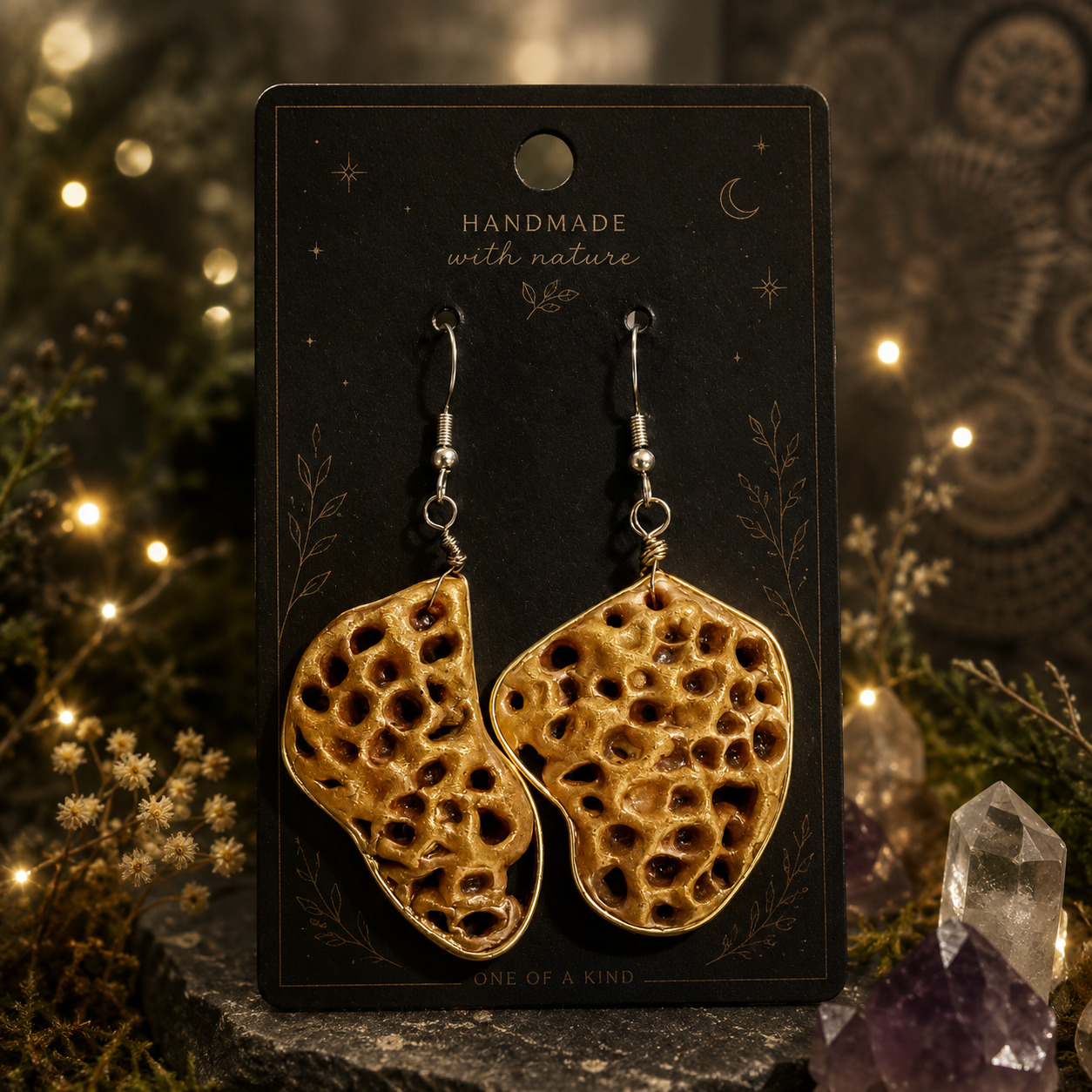 Honeycomb Forest Earrings