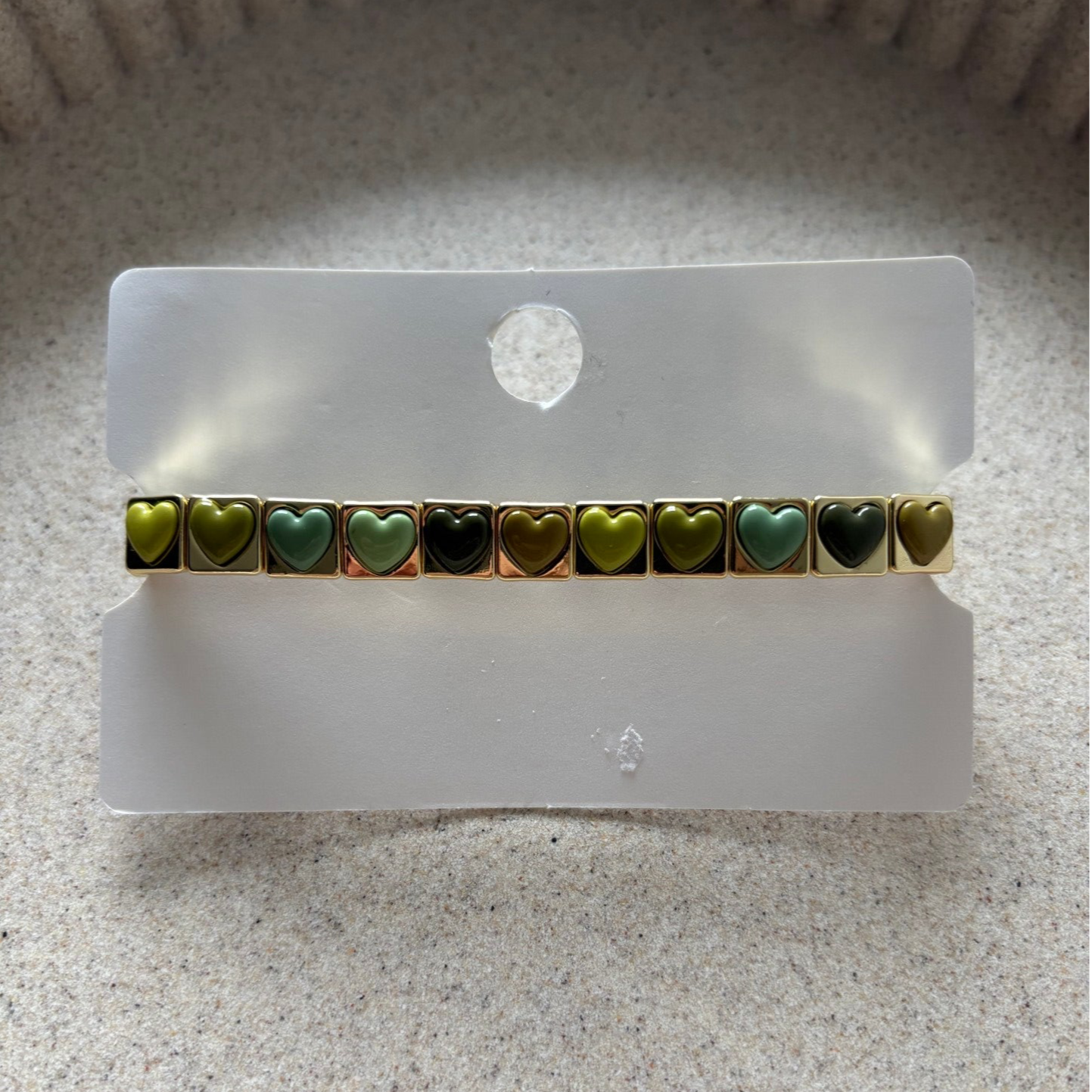 Happy Bracelet Hartjes Groen