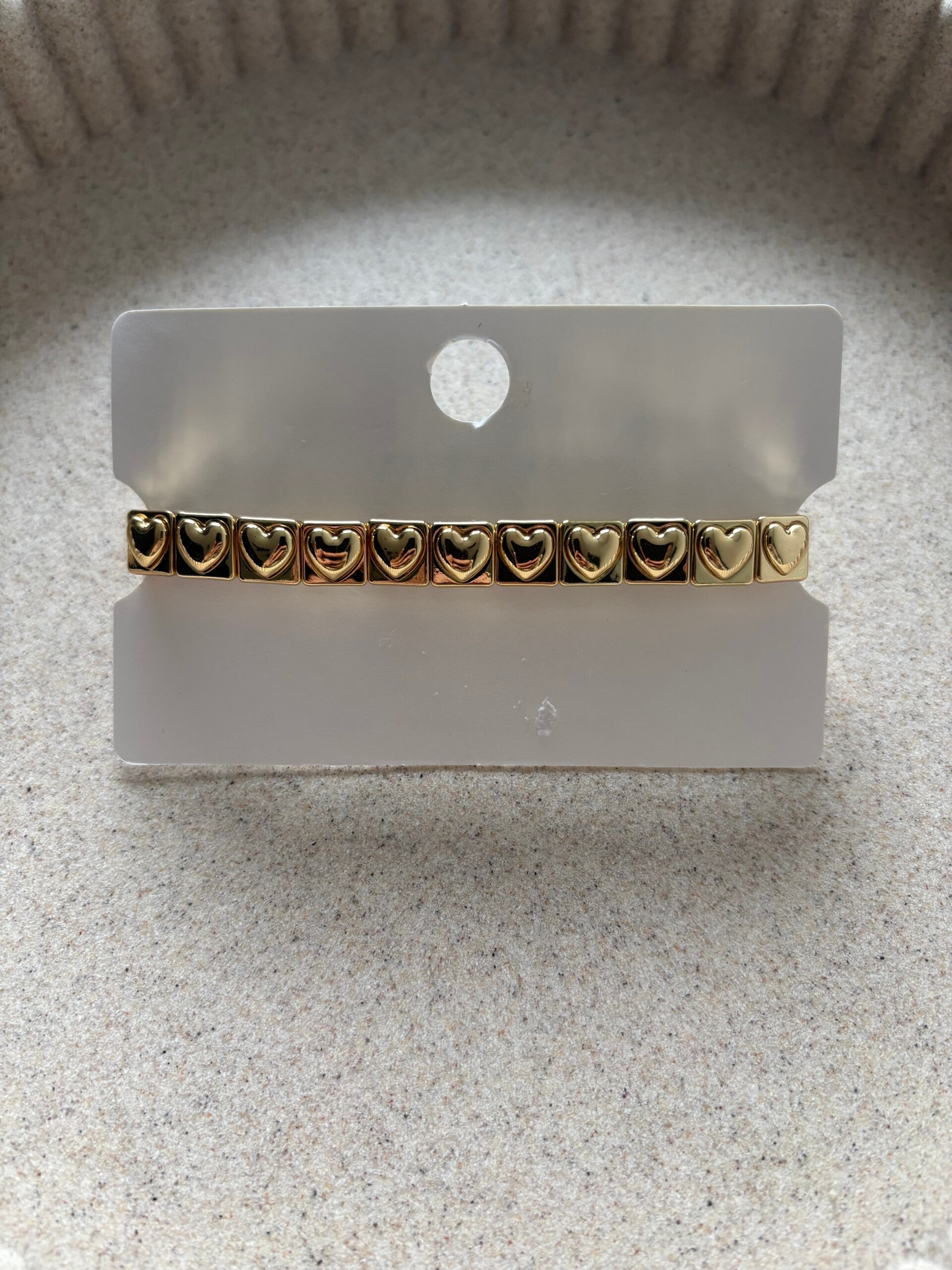 Happy Bracelet Hartjes Goud