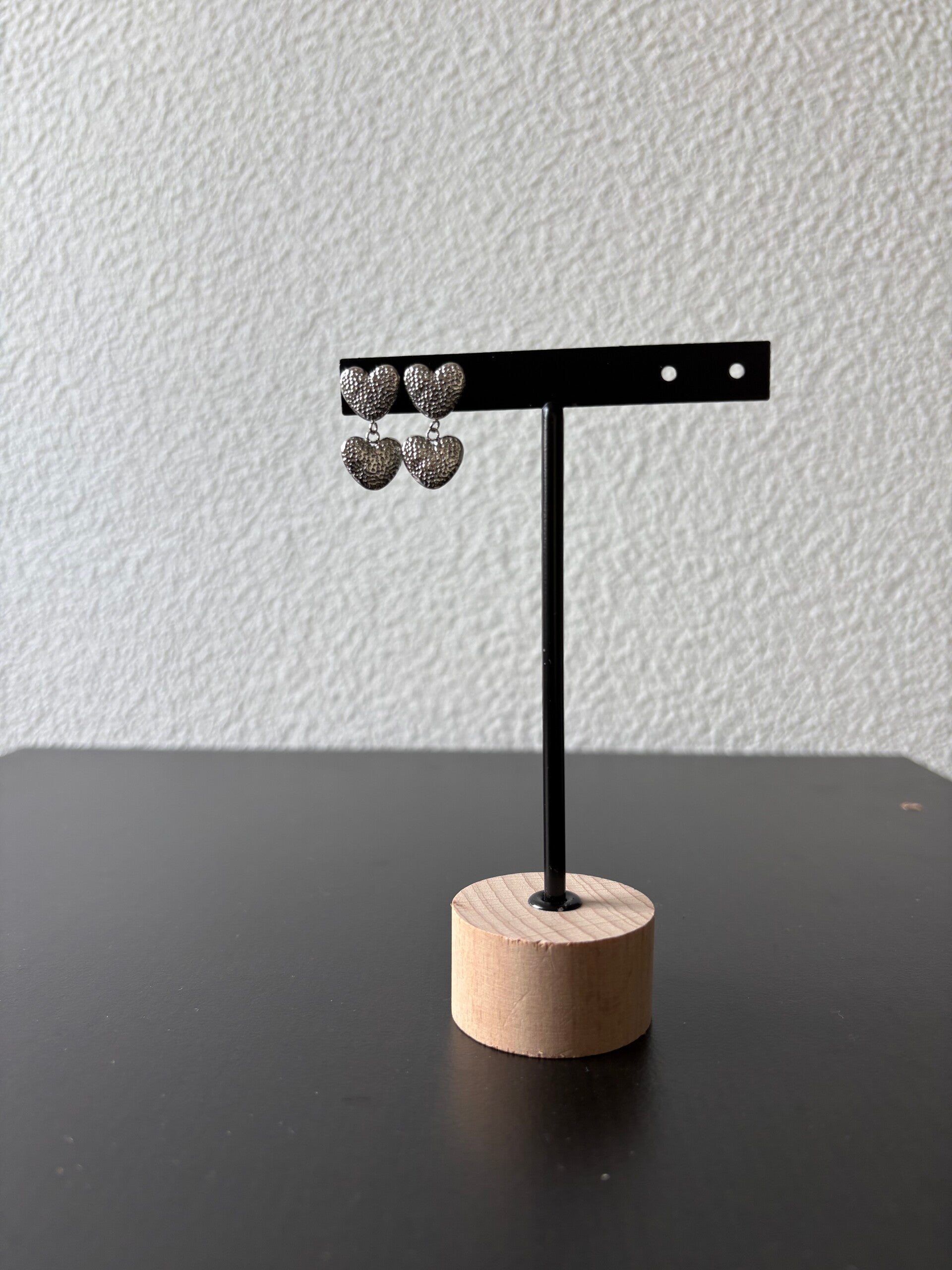 Oorbellen Dubbel Hart