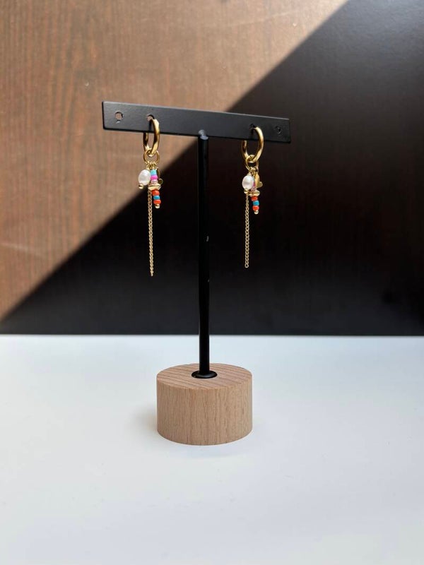 Oorbellen Parel Kleur