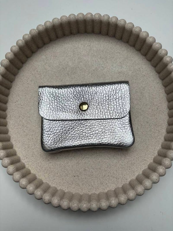Portemonnee Leer Zilver