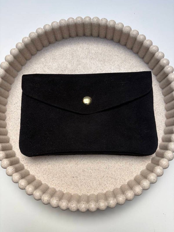 Portemonnee Suede Zwart