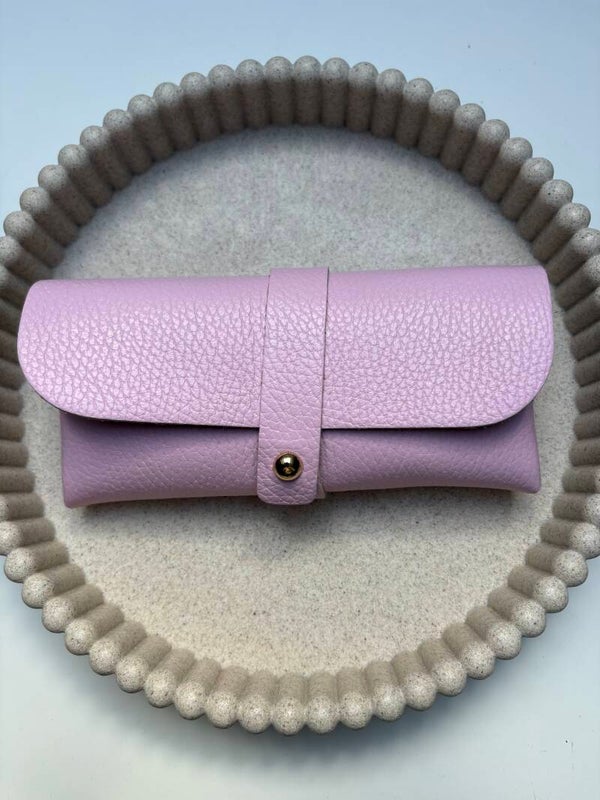 Brillenkoker Leer Roze