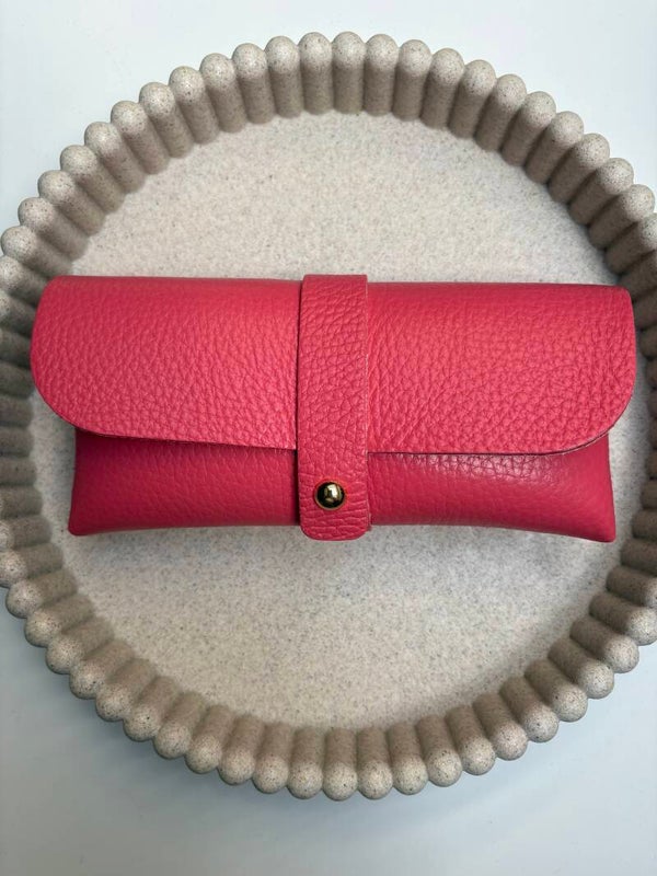 Brillenkoker Leer Roze