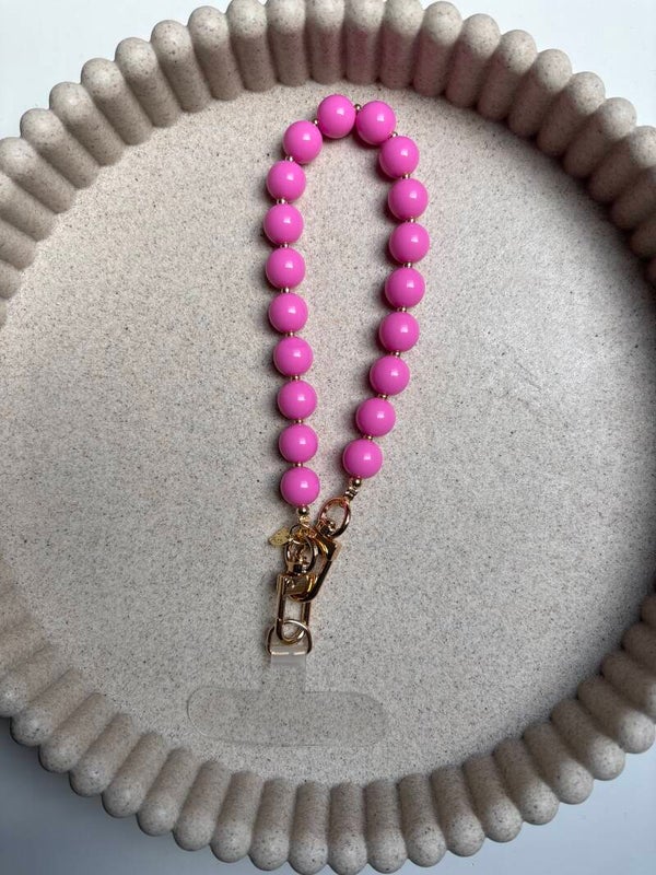 Telefoonkoord Donker Roze