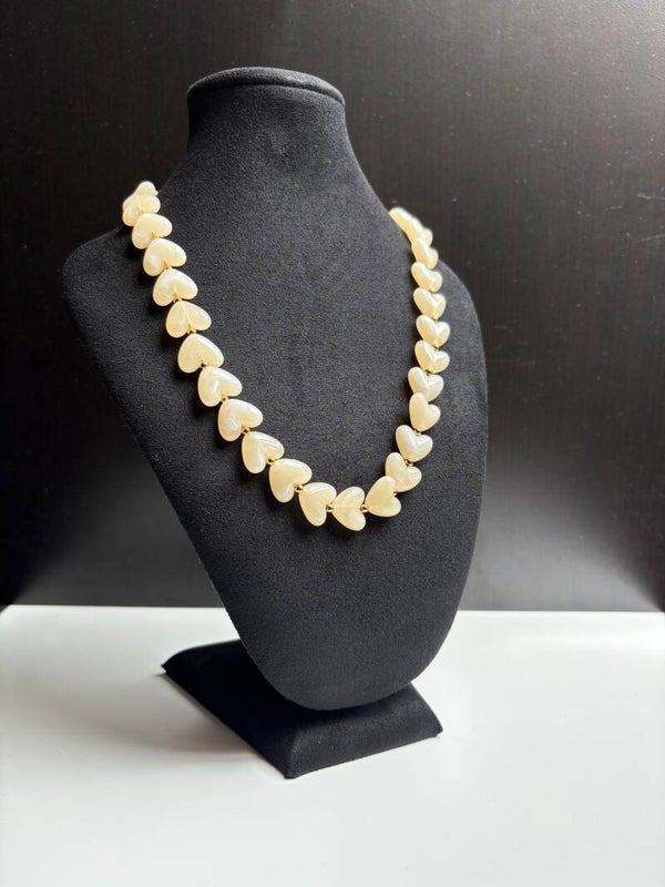 Ketting hart Beige