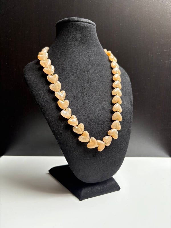 Ketting hart Taupe