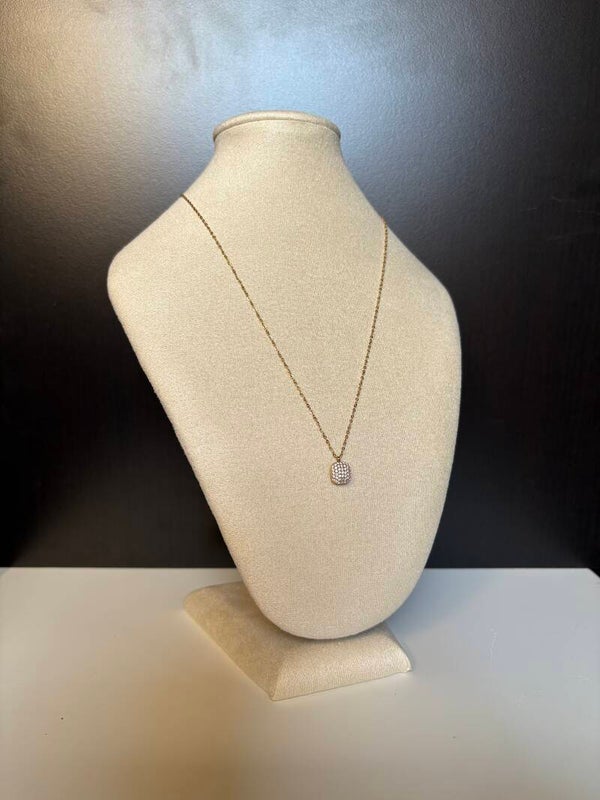 Ketting Strass Vierkant