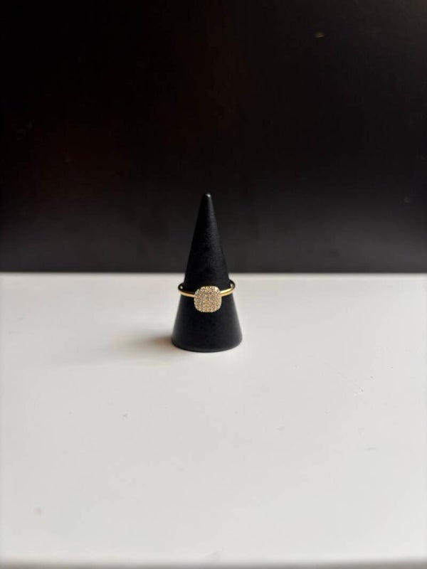 Ring Strass Vierkant