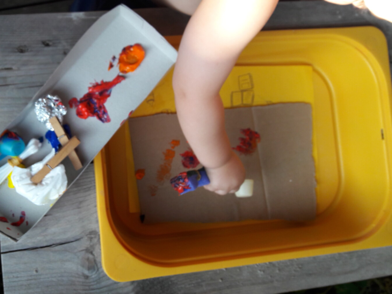 verven, schilderen, DIY, peuters, kletuers, kinderen