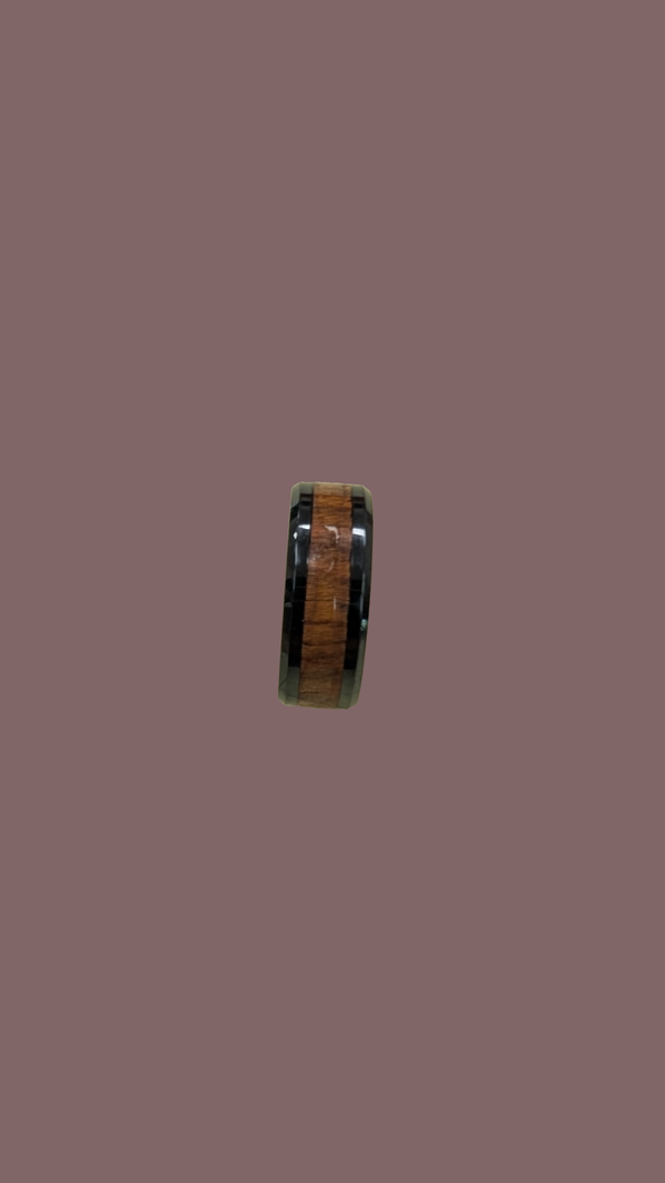 Ceramic and Wood Ring