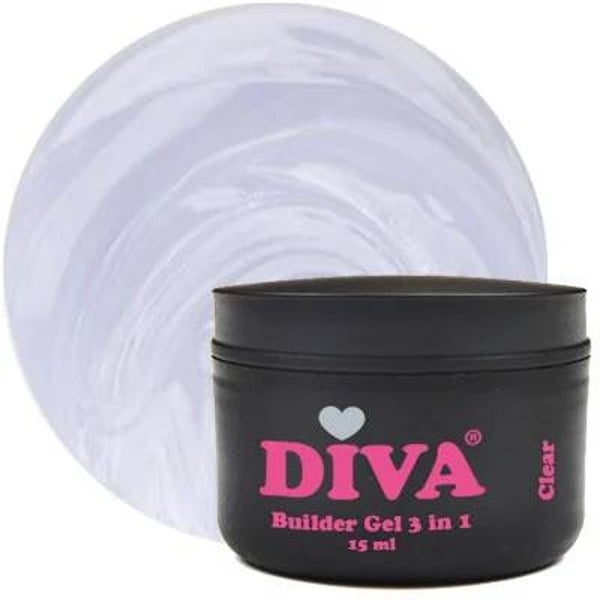 DIVA Builder Gel 3-in-1 CLEAR 15ml