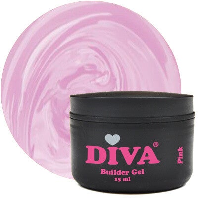 DIVA Builder Gel Pink (clear) 15 ml