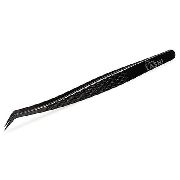 Control it All – Diamond Coated Tweezer 45° (Black Plasma & Stainless Steel)