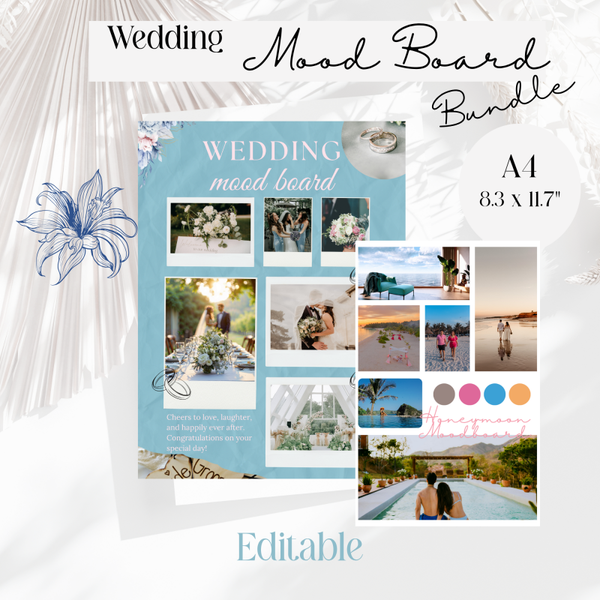 Digital Wedding Mood Board Bundle.