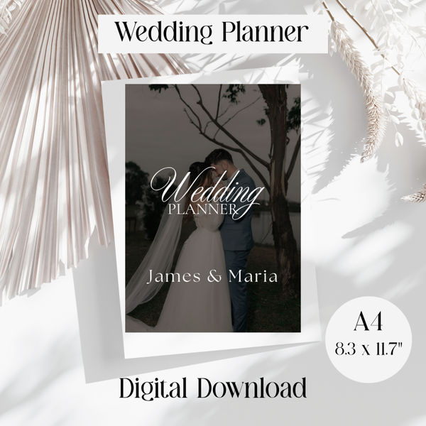 Digital Wedding Planner. Grey. Printable
