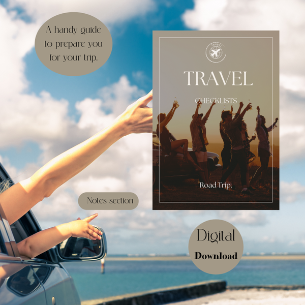 Travel Checklist - Road Trip. PDF Guide.