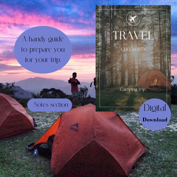 Travel Checklist - Camping. PDF Guide.
