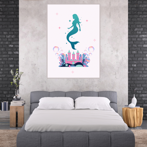 Blue Mermaid Print