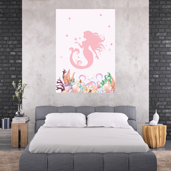 Pink Mermaid Print