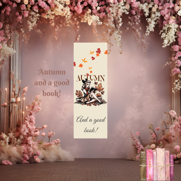 Bookmark. Autumn and a good Book.