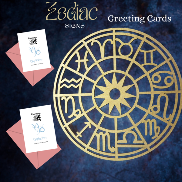 Capricorn Greetings Card.