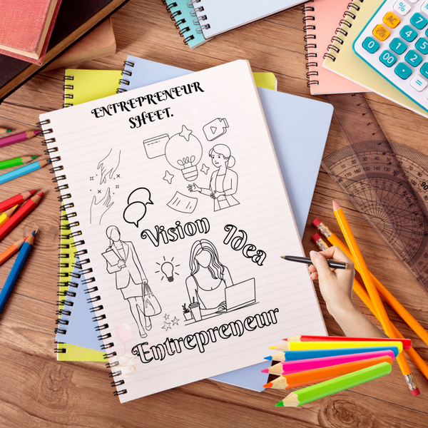 Digital Colouring Sheets.  Entrepreneur.
