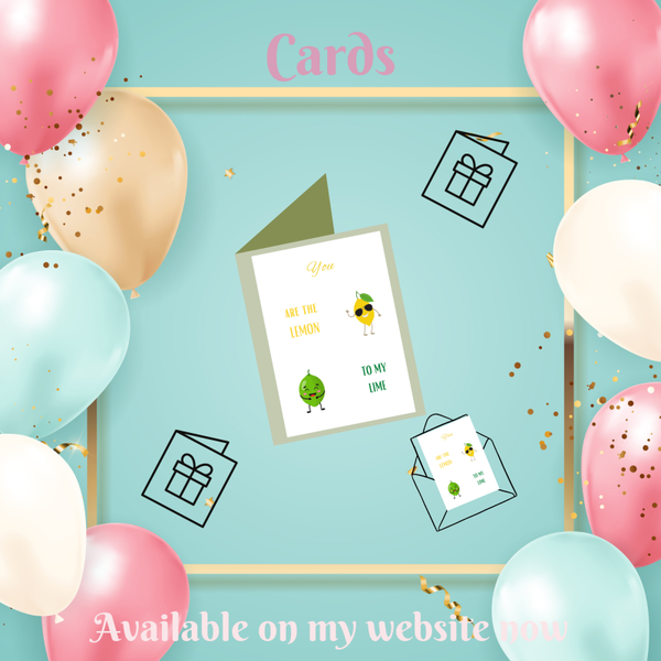 Lemon to Lime Greetings Card