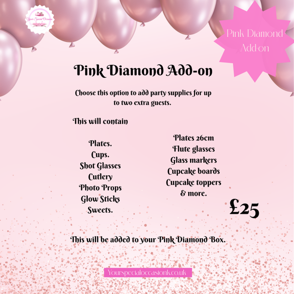 Party In A Box - Pink Diamond - Add on.