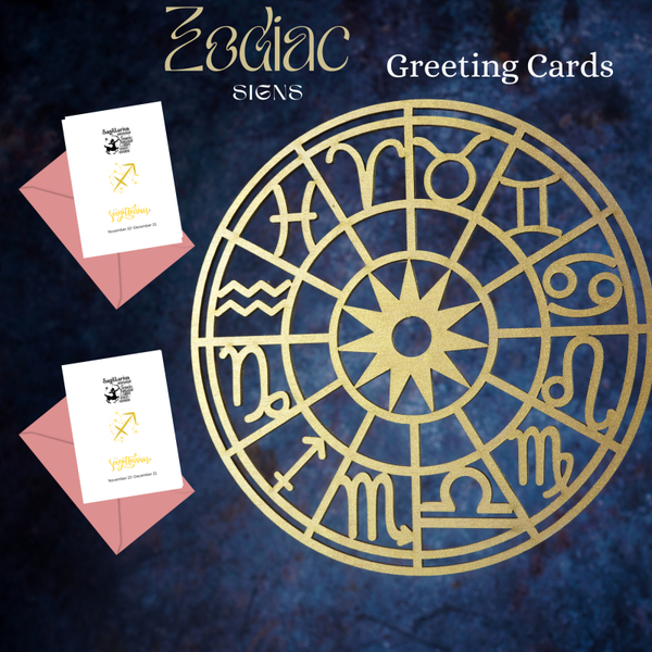 Sagittarius Greetings Card.