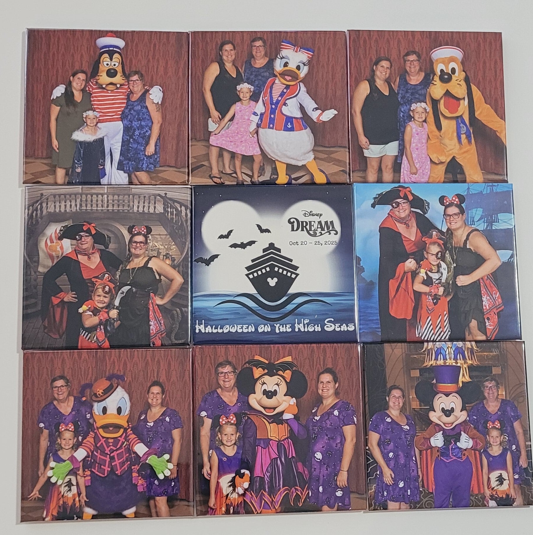 Set of 9 Custom Photo Magnets