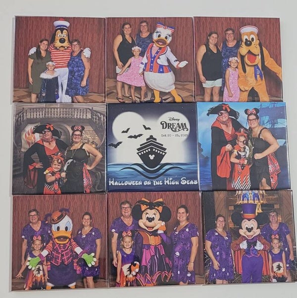 Set of 9 Custom Photo Magnets