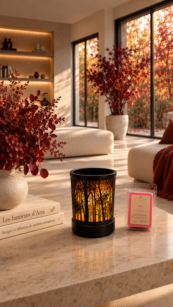 Lampe chauffe-fondant Orée | Les Lumières d’Aria