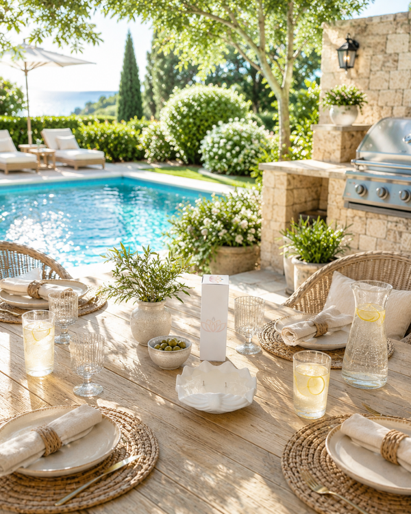 Bougie décorative – Coquillage d’été en Jesmonite