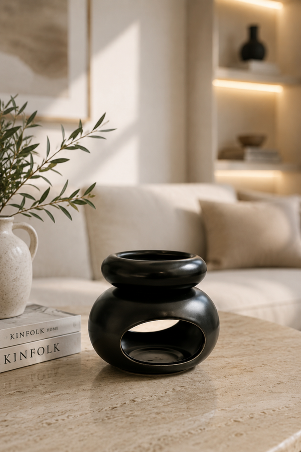 Brûleur à Fondants ZEN Noir – Collection ZEN | Les Lumières d’Aria