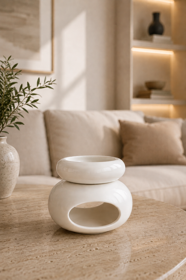 Brûleur à Fondants ZEN Blanc – Collection ZEN | Les Lumières d’Aria
