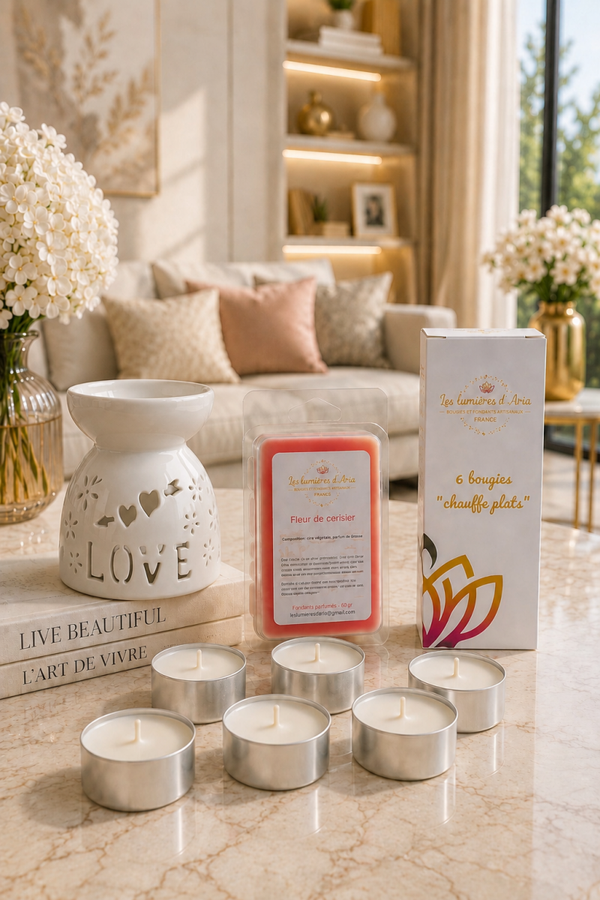 Pack Brûleur LOVE – Collection ESSENTIEL | Les Lumières d’Aria