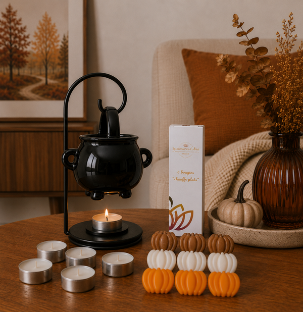 Pack Brûleur Chaudron – Collection Automne & Halloween | Les Lumières d’Aria