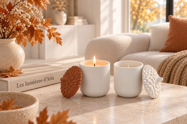 Bougie Noisette – Collection Automne | Les Lumières d’Aria