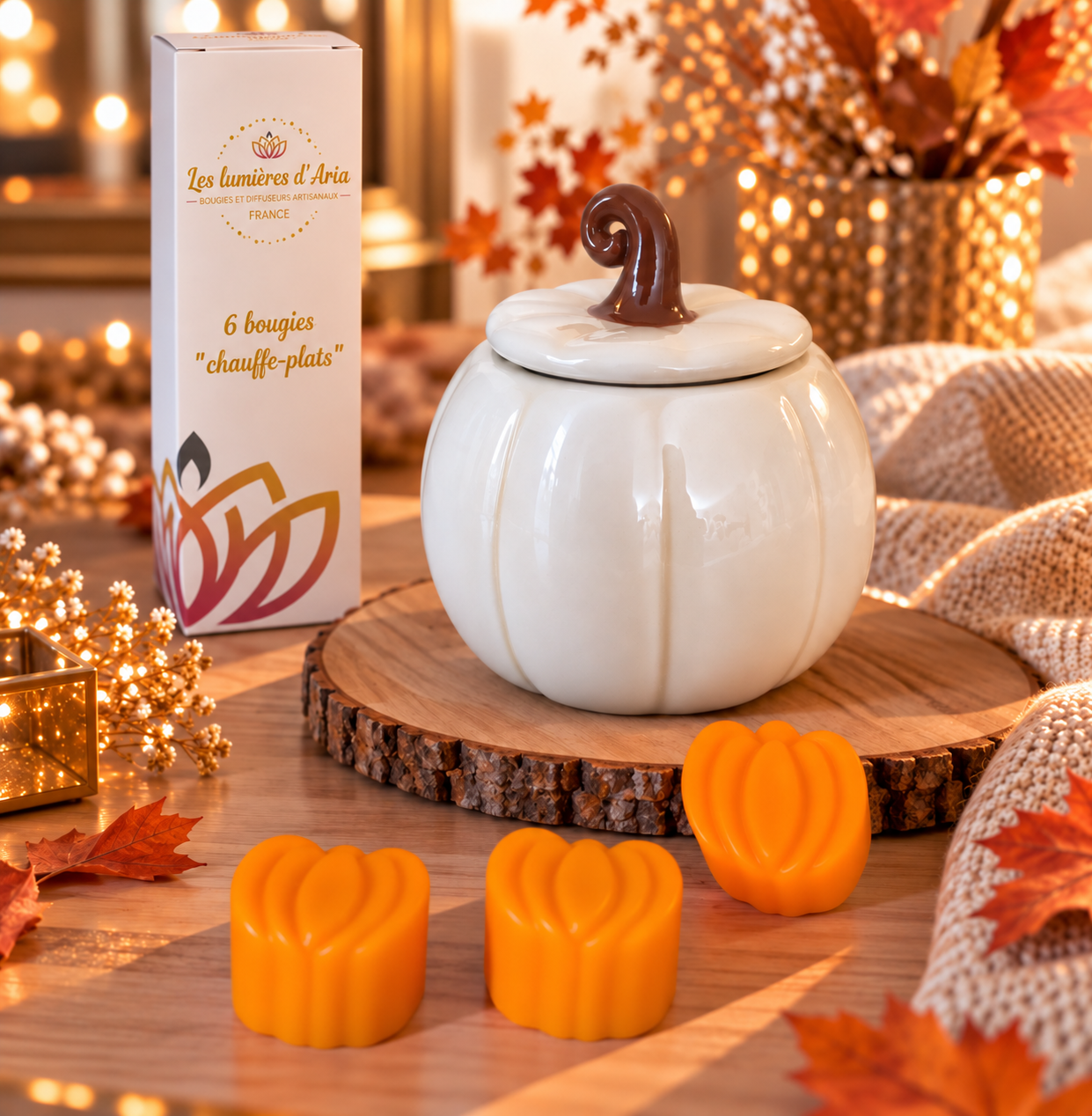 Pack Brûleur Potiron – Collection Automne & Halloween | Les Lumières d’Aria