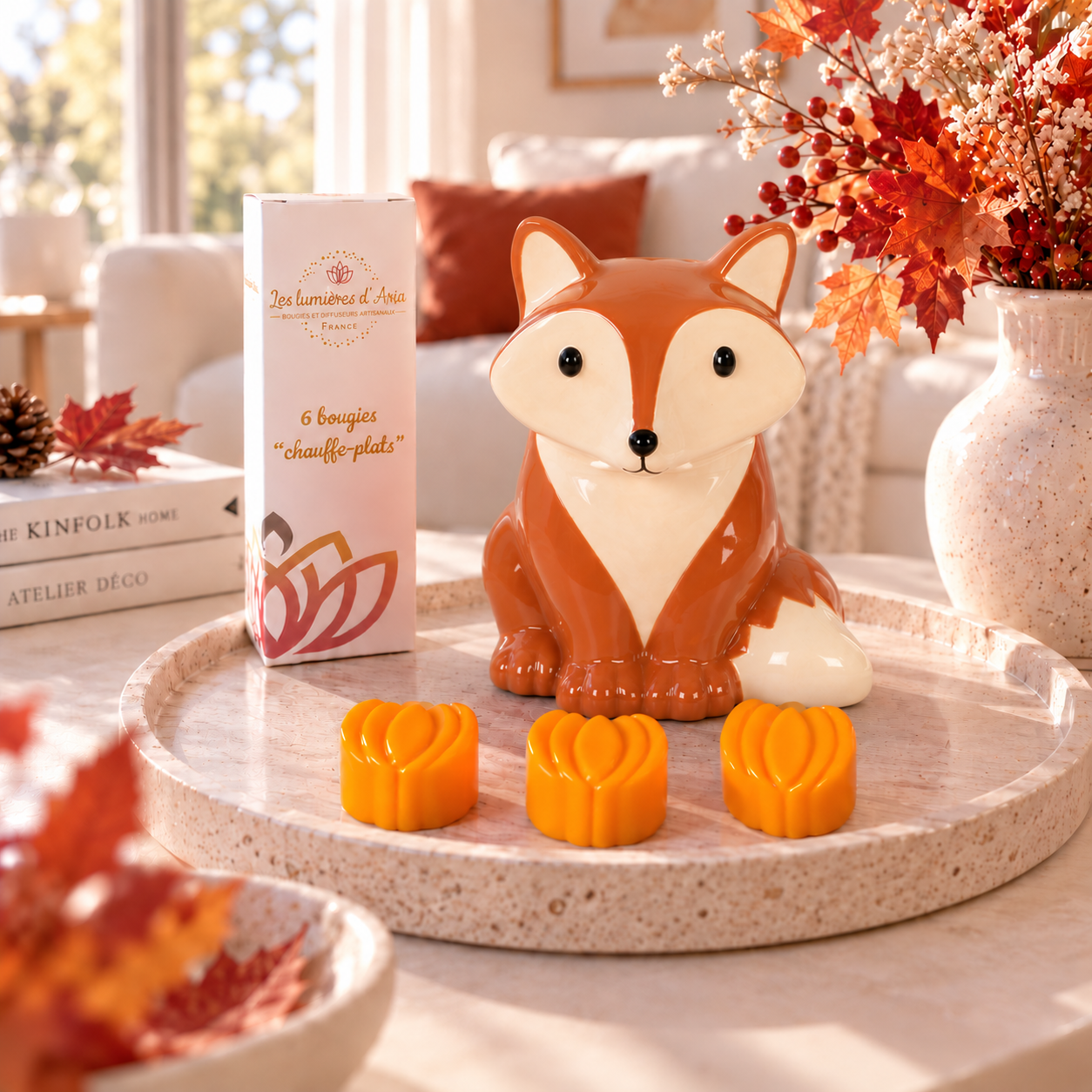 Pack Brûleur Renard – Collection Automne & Halloween | Les Lumières d’Aria