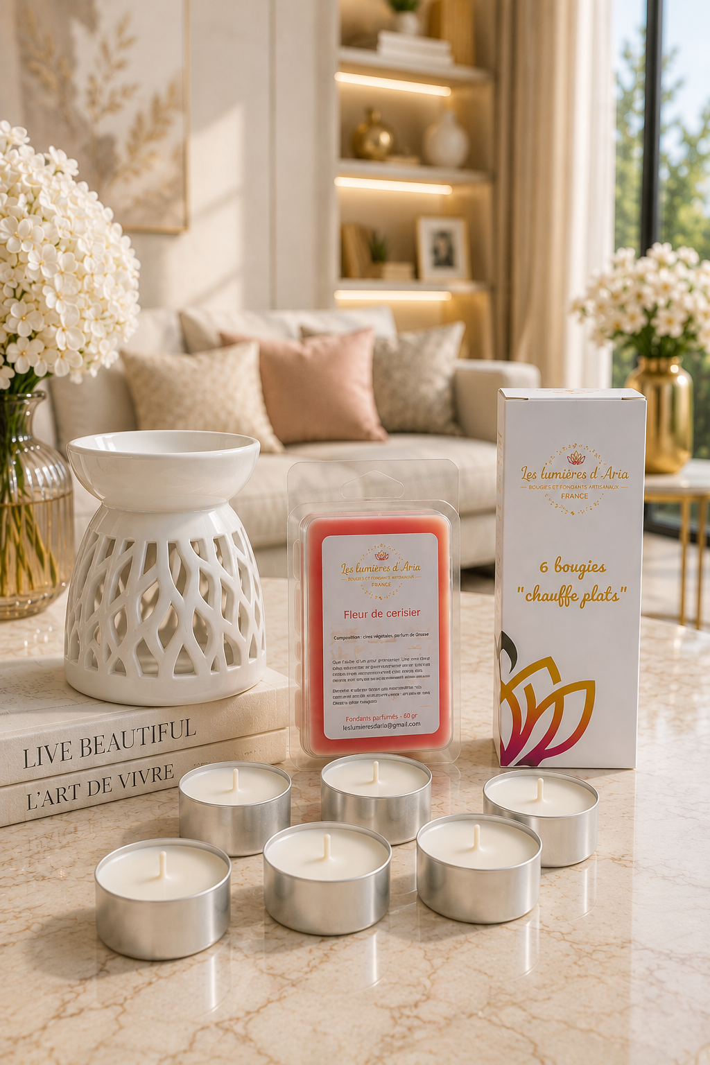 Pack Brûleur DESIGN – Collection ESSENTIEL | Les Lumières d’Aria