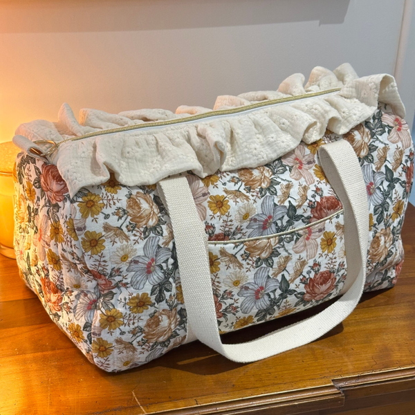 Sac à langer "Fleurs vintage"