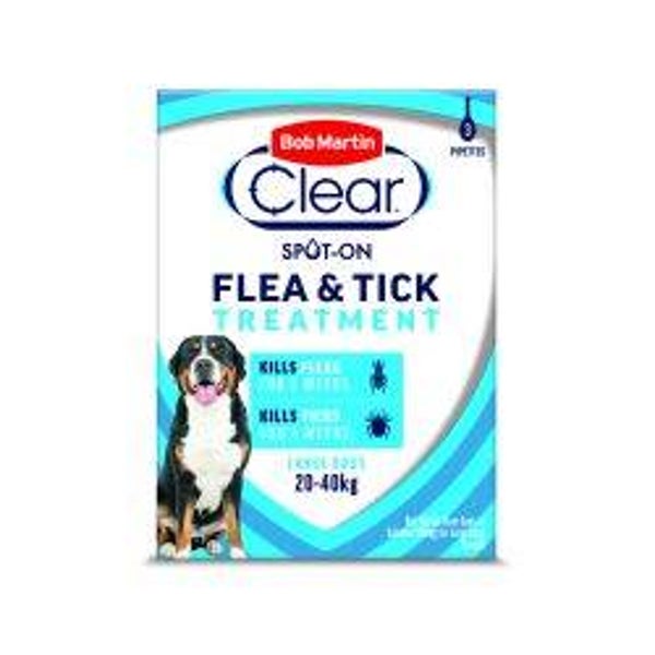 Dog  Large Bob Martin Fleaclear Spot-On Flea & Tick Treatment