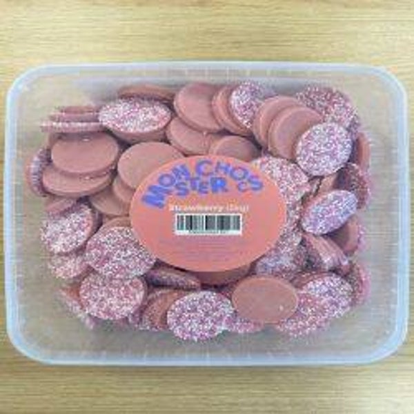 Monster Chocs Disc Strawberry 1kg Tub