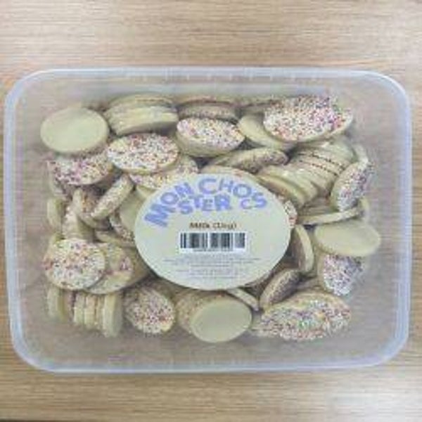 Monster Chocs Disc Milk Chocolate 1kg Tub