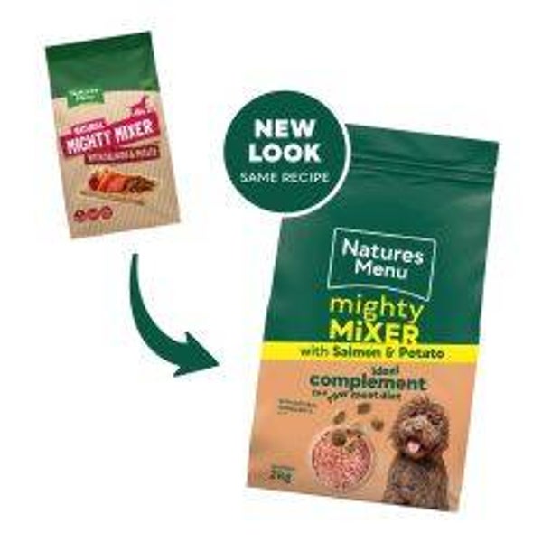 Kibble Dog Natures Menu Mighty Mixer With Salmon & Potato