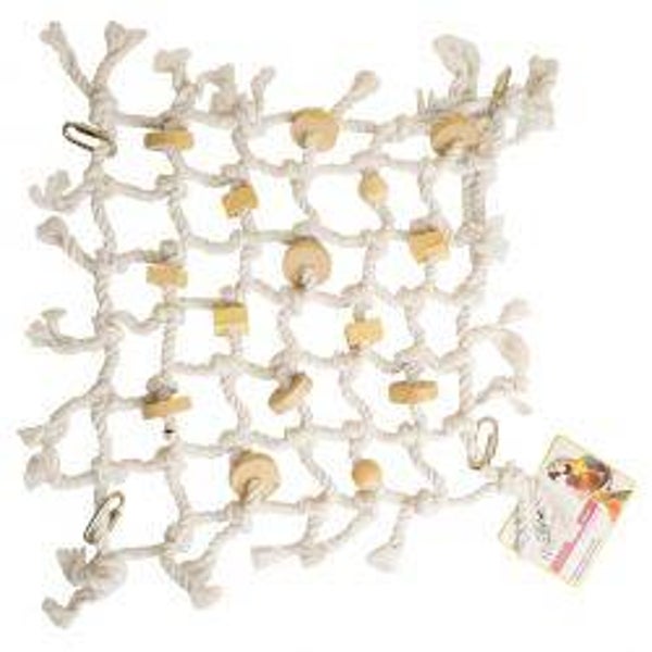 Budgie Happy Pet Bir Cargo Net Small Size 35x35 cm